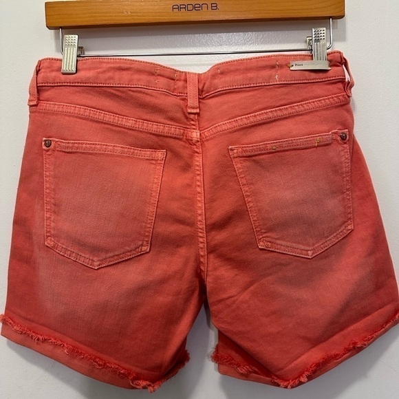 Anthropologie Pilcro & the letterpress Fit/Stet Denim Salmon Color Shorts Sz 27 - Picture 3 of 8
